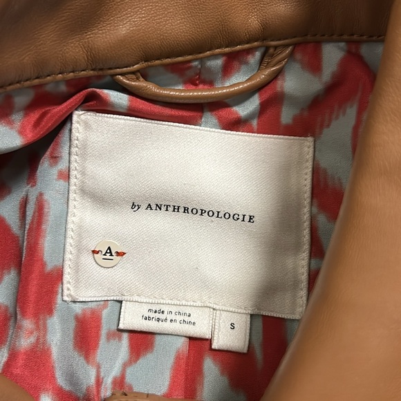 Anthropologie Katy Cropped Faux Leather Jacket - Picture 6 of 12